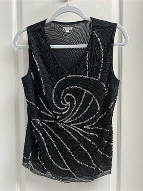 Vintage Beaded Chagall Tank Top